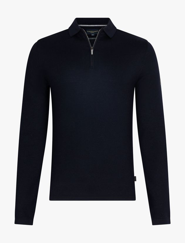 Merino Zip Poloshirt
