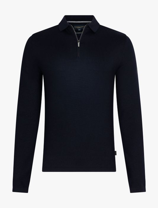 Merino Zip Polo