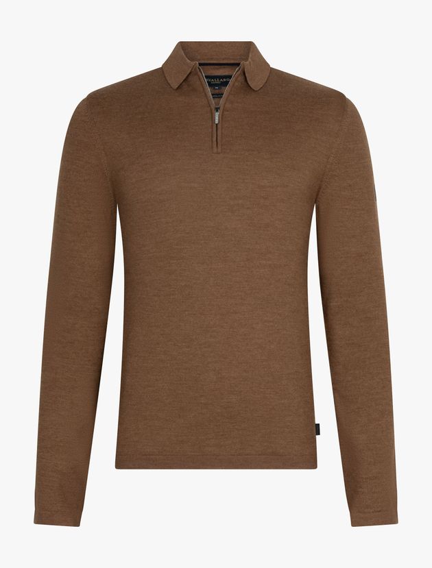 Merino Zip Polo
