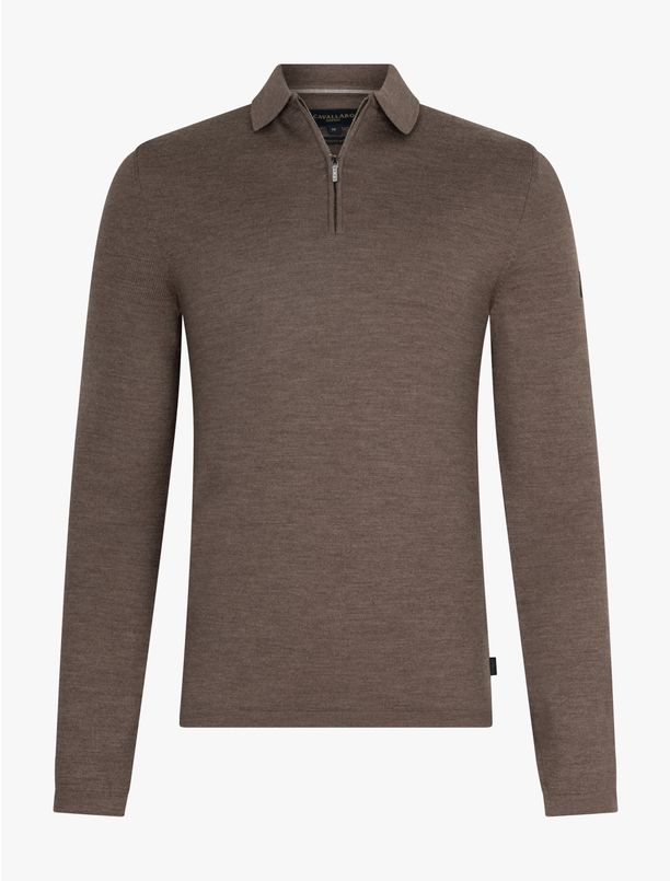 Merino Zip Poloshirt
