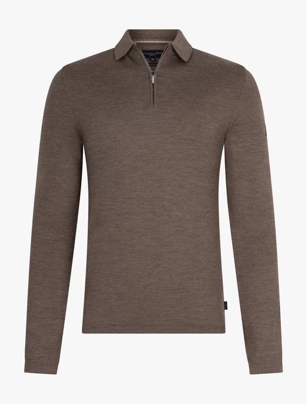 Merino Zip Poloshirt