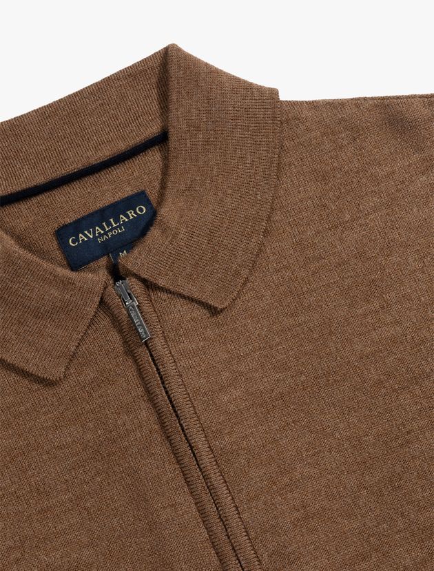 Merino Zip Polo
