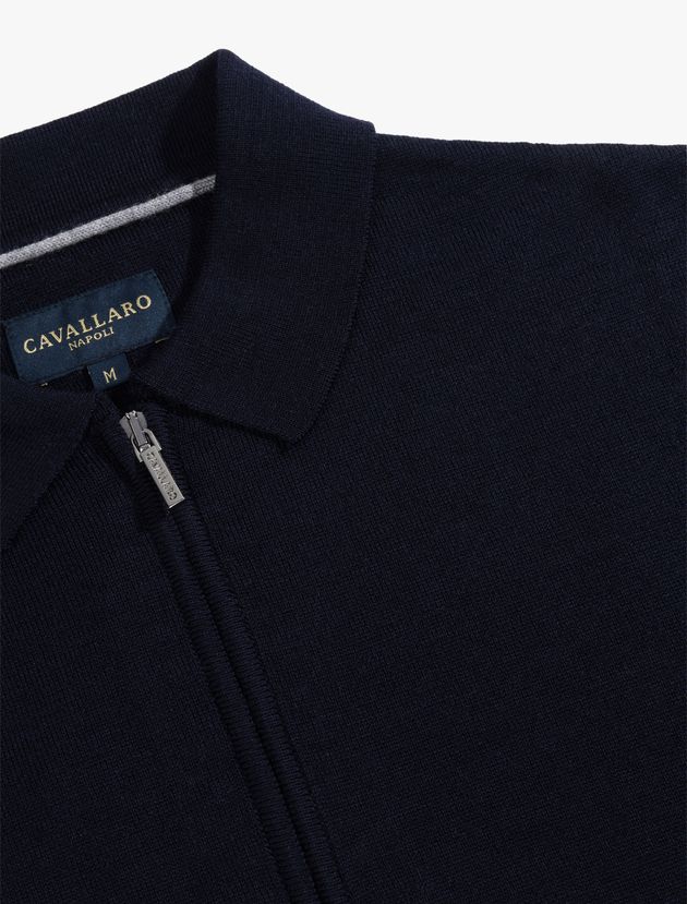 Merino Zip Poloshirt