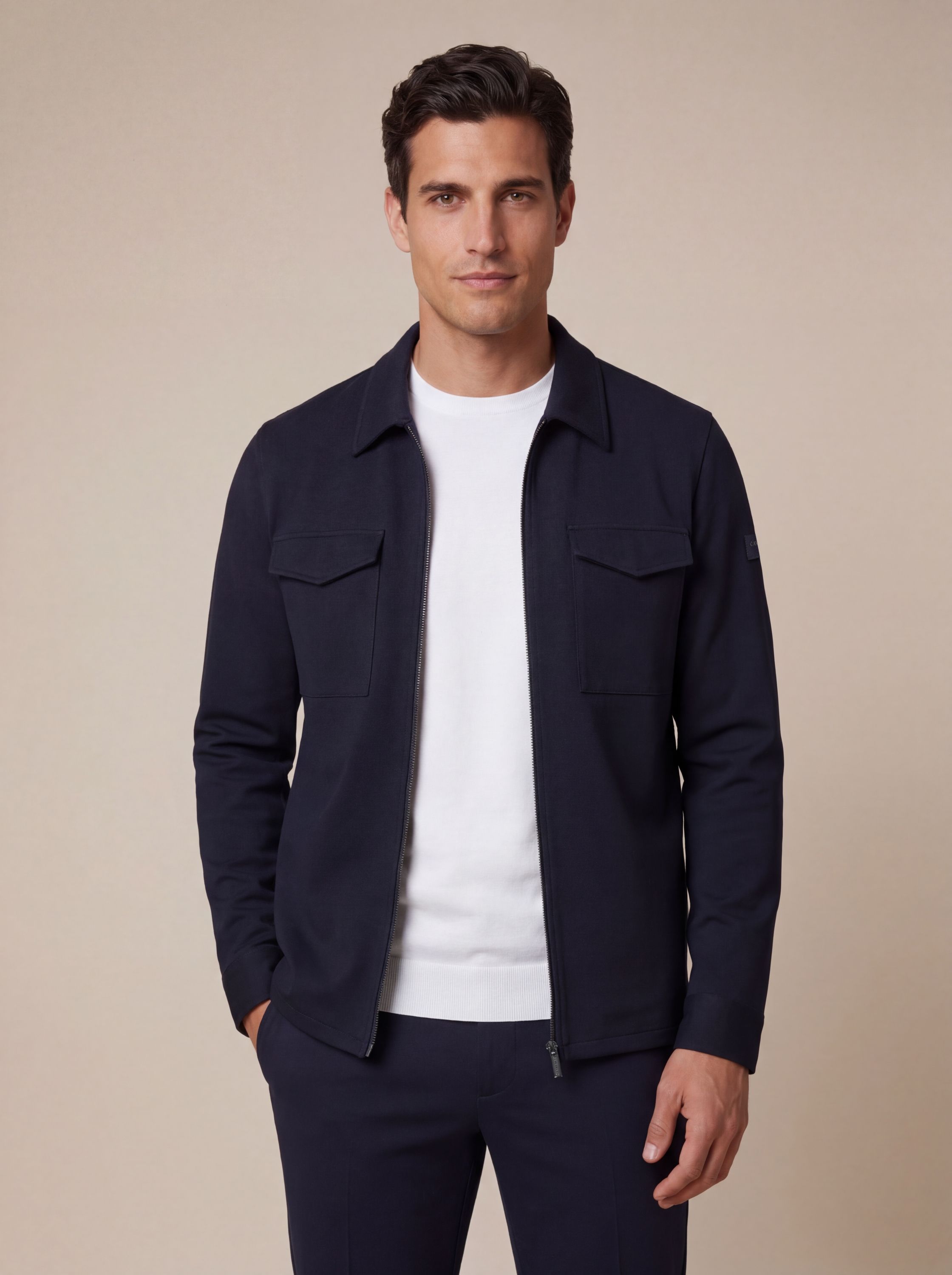 Zerino Overshirt | Stylish Overshirt in Dark Blue | Cavallaro Napoli