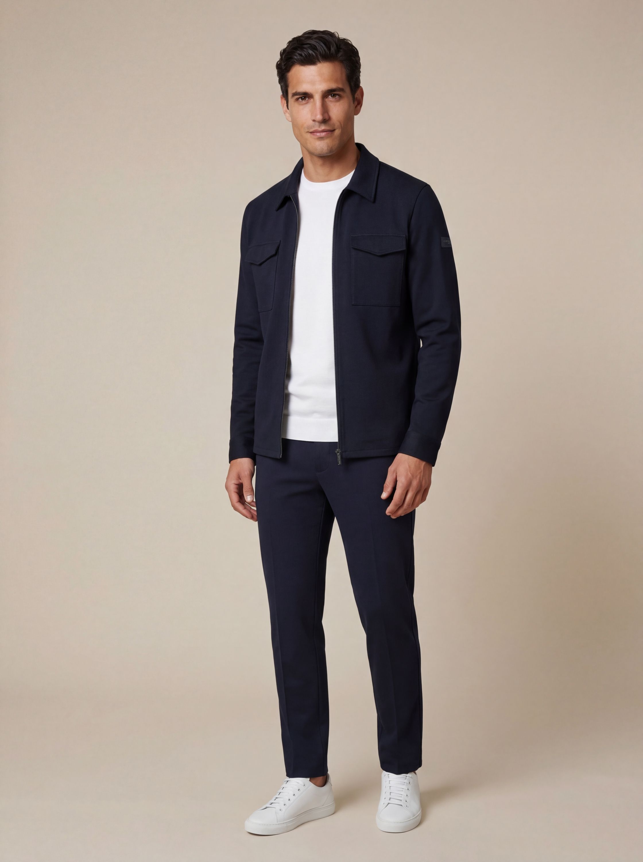 Zerino Overshirt | Stylish Overshirt in Dark Blue | Cavallaro Napoli